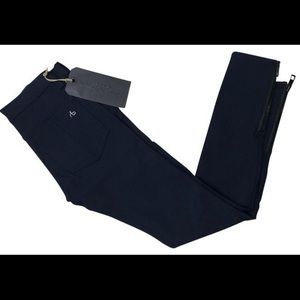Rag and Bone Equestrian exposed zipper Capri-NWT